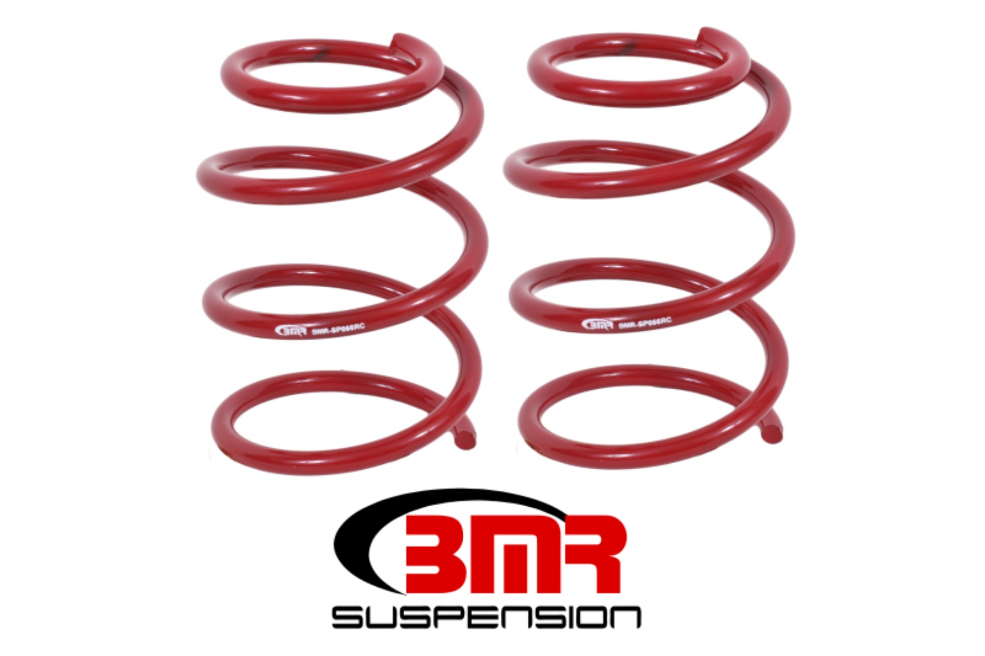 Picture of BMR 05-14 S197 Mustang GT Front Handling Version Lowering Springs - Red
