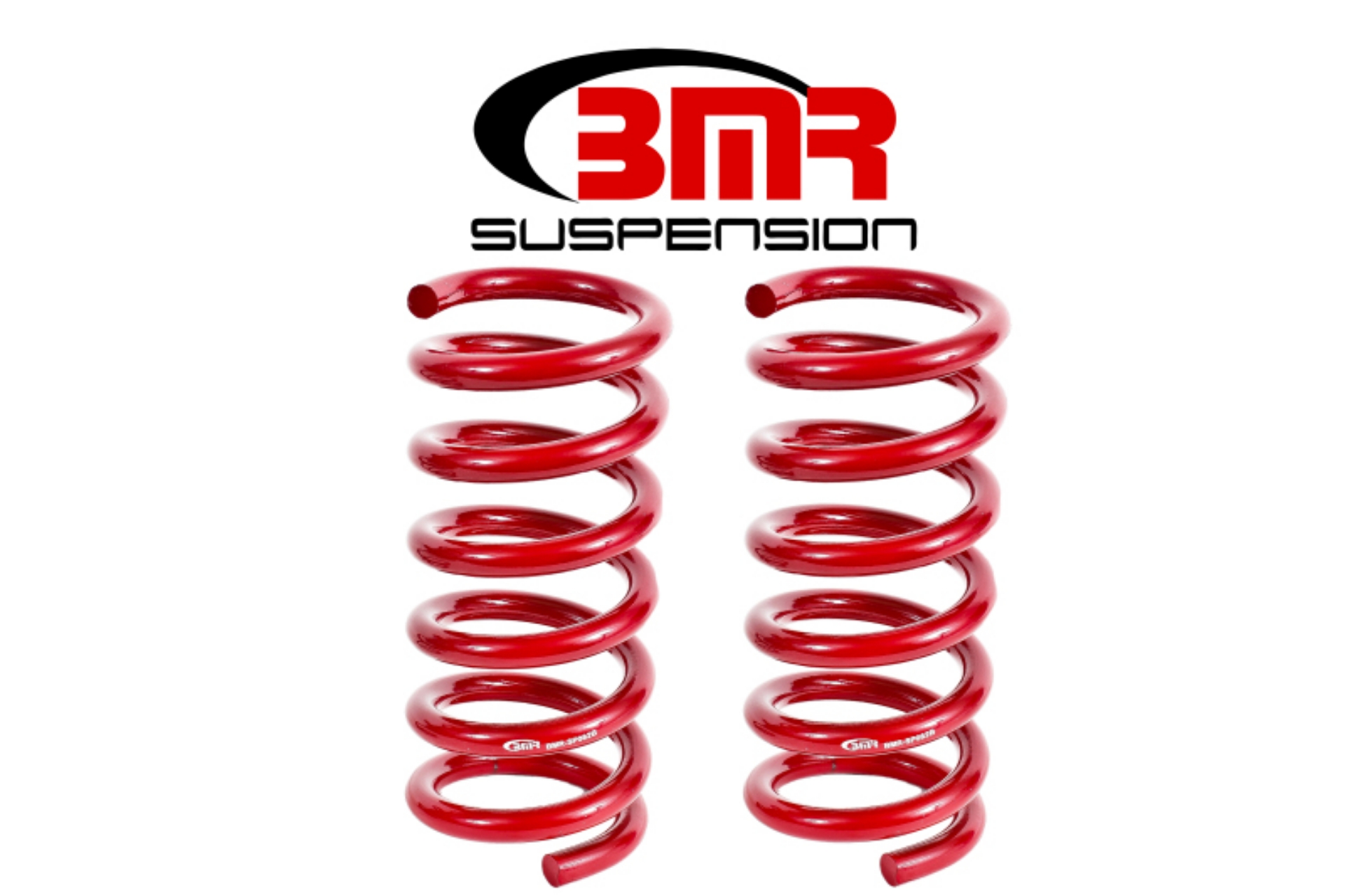 Picture of BMR 15-17 S550 Mustang Rear Performance Version Lowering Springs - Red