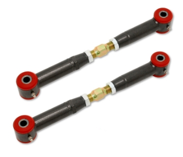 Picture of BMR 10-15 5th Gen Camaro Rear Adj- Toe Rods Polyurethane - Black Hammertone