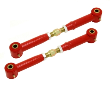 Picture of BMR 10-15 5th Gen Camaro Rear Adj- Toe Rods Polyurethane - Red