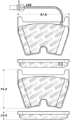 Picture of StopTech 14-18 Audi R8 w- Iron Brakes Street Select Front Brake Pads