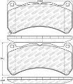Picture of StopTech 08-14 Lexus IS Street Select Front Brake Pads