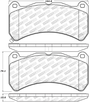 Picture of StopTech 08-14 Lexus IS Street Select Front Brake Pads