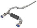 Picture of aFe Takeda 3in 304 SS Cat-Back Exhaust System w- Blue Flame Tip 16-18 Ford Focus RS I4-2-3L t
