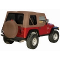 Picture of Rampage 1997-2006 Jeep WranglerTJ OEM Replacement Top - Military Khaki Dark Green