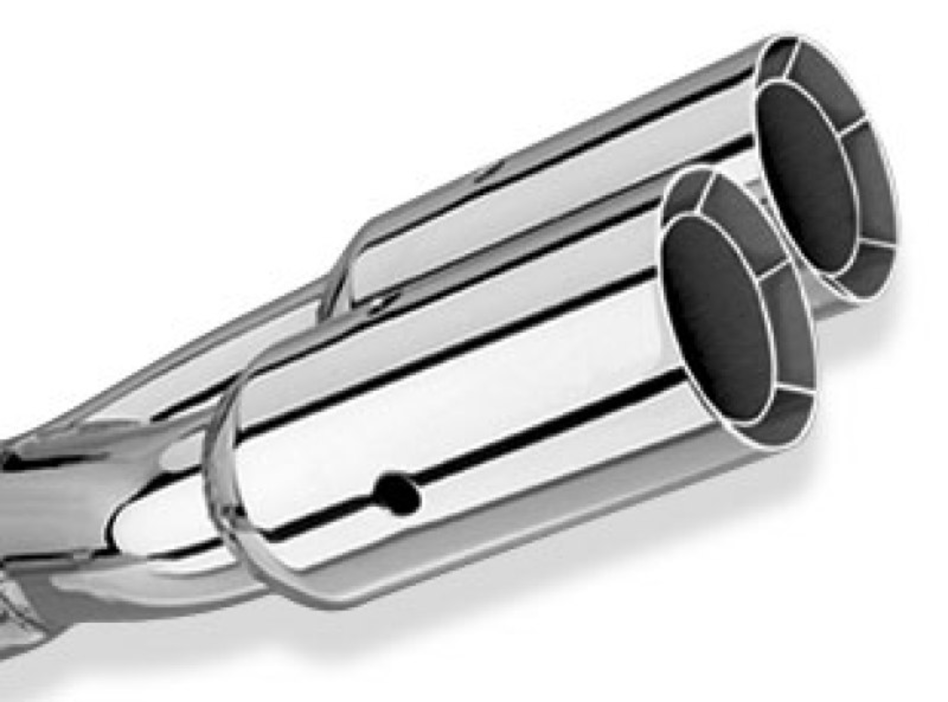 Picture of Borla Universal Polished Tip Dual Round Intercooled inlet 2 1-2in- Outlet 3in *NO Returns*