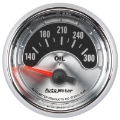 Picture of Autometer American Muscle 2-1-16in Short Sweep Electric 140-300 Deg F Oil Temp Gauge