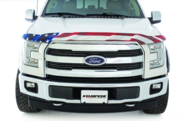 Picture of Stampede 15-20 Ford F-150 Excl- Raptor Vigilante Premium Hood Protector - Flag