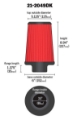 Picture of AEM 3-5 in Short Neck 9 in Element Filter