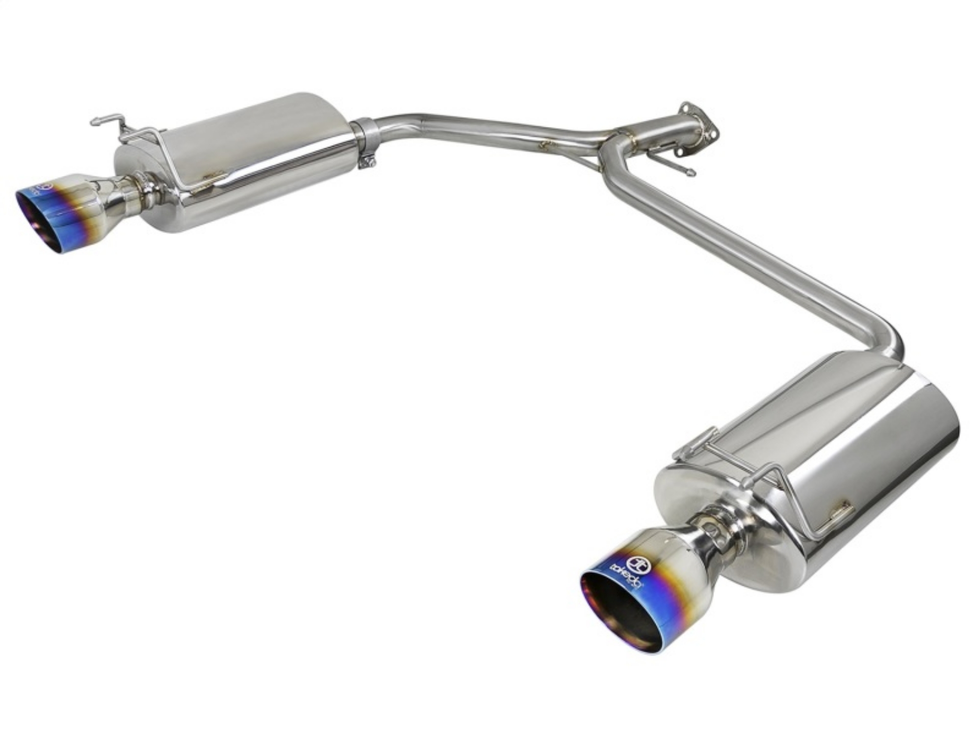 Picture of aFe Takeda 2-25-1-75in 304 SS Axle-Back Exh w-Blue Flame Tips 13-17 Honda Accord Sport Sedan I4-2-4L