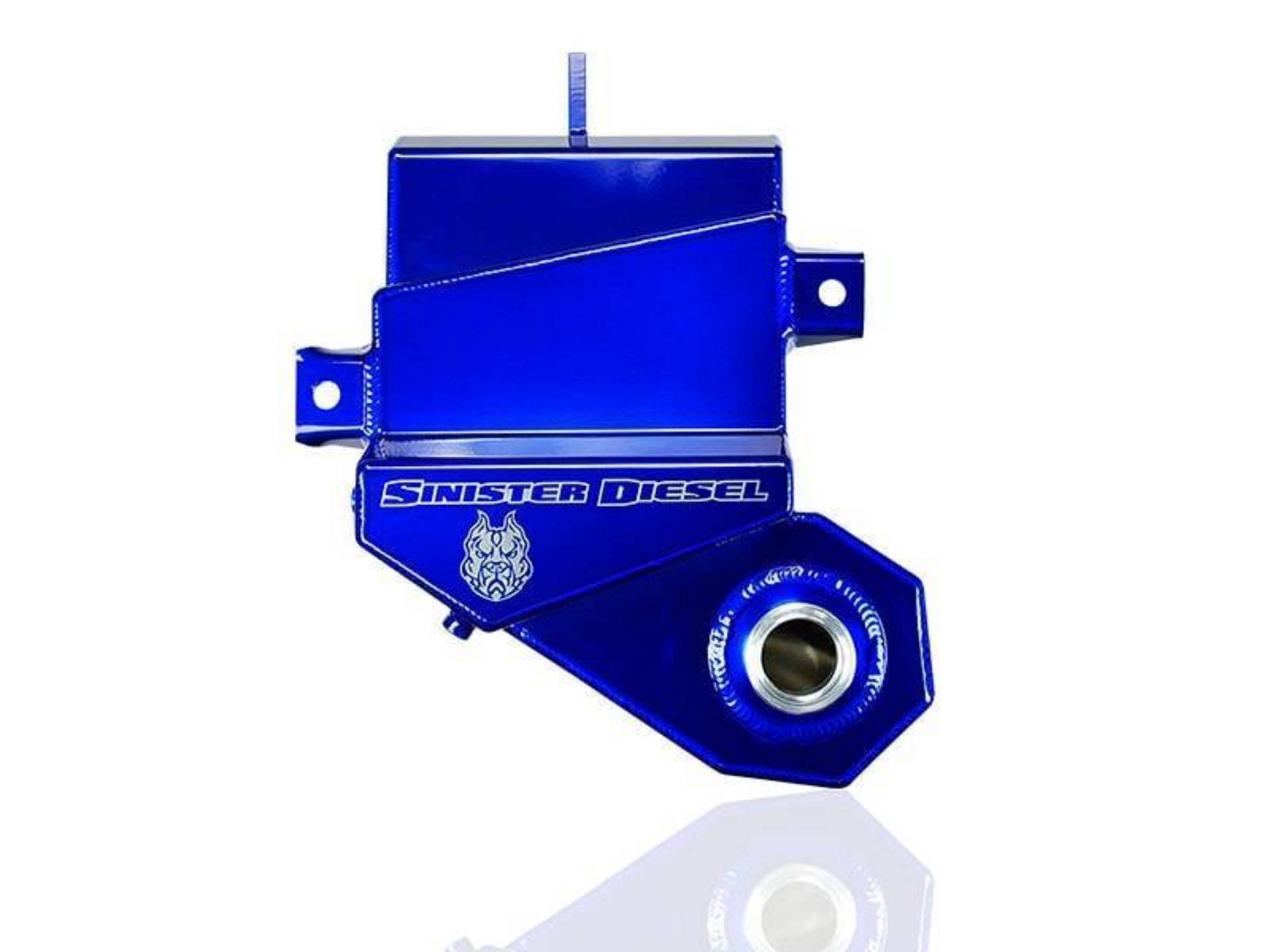 Picture of Sinister Diesel 2003-2007 Ford 6-0L Degas Bottle - Blue