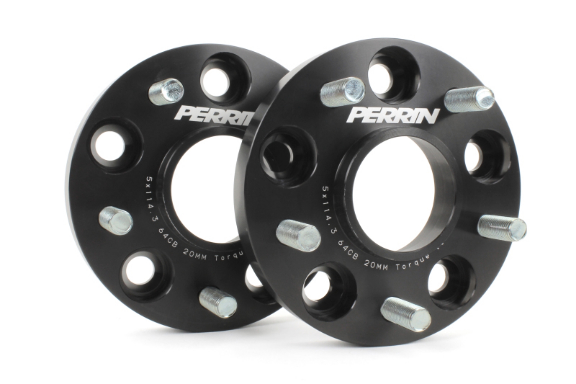 Picture of PERRIN 17-21 Honda Civic Si - 22-26 Acura Integra 64-1mm 5x114-3 Wheel Spacers 20mm - Pair
