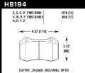Picture of Hawk 2010 Camaro SS HT-10 Race Rear Brake Pads