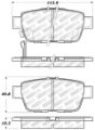 Picture of StopTech 06-14 Honda Ridgeline Street Select Rear Brake Pads