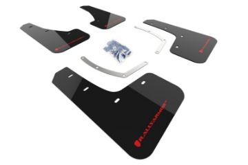 Picture of Rally Armor 18-25 Subaru Ascent Black UR Mud Flap w-Red Logo