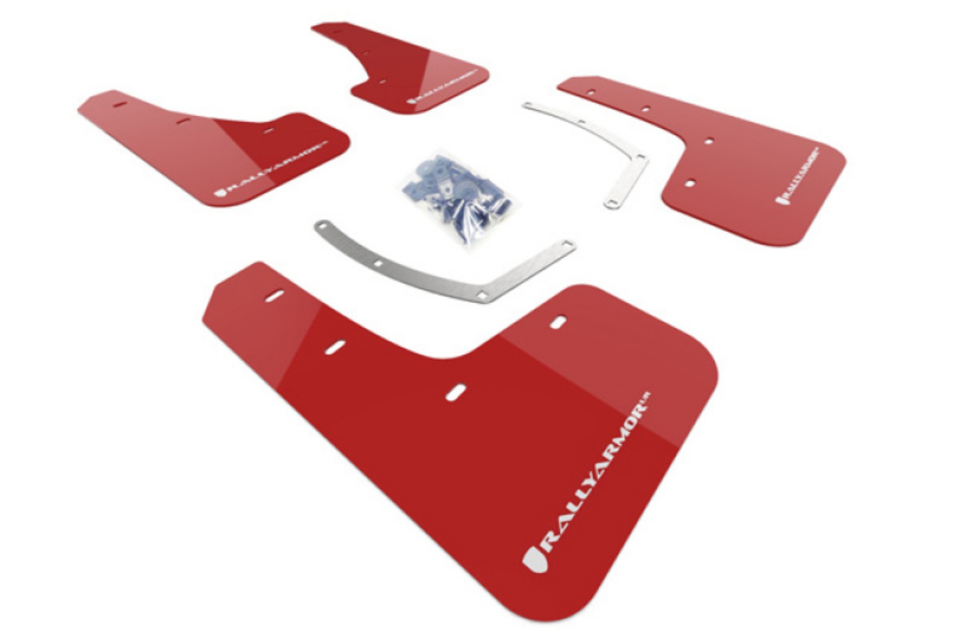 Picture of Rally Armor 18-25 Subaru Ascent Red UR Mud Flap w-White Logo