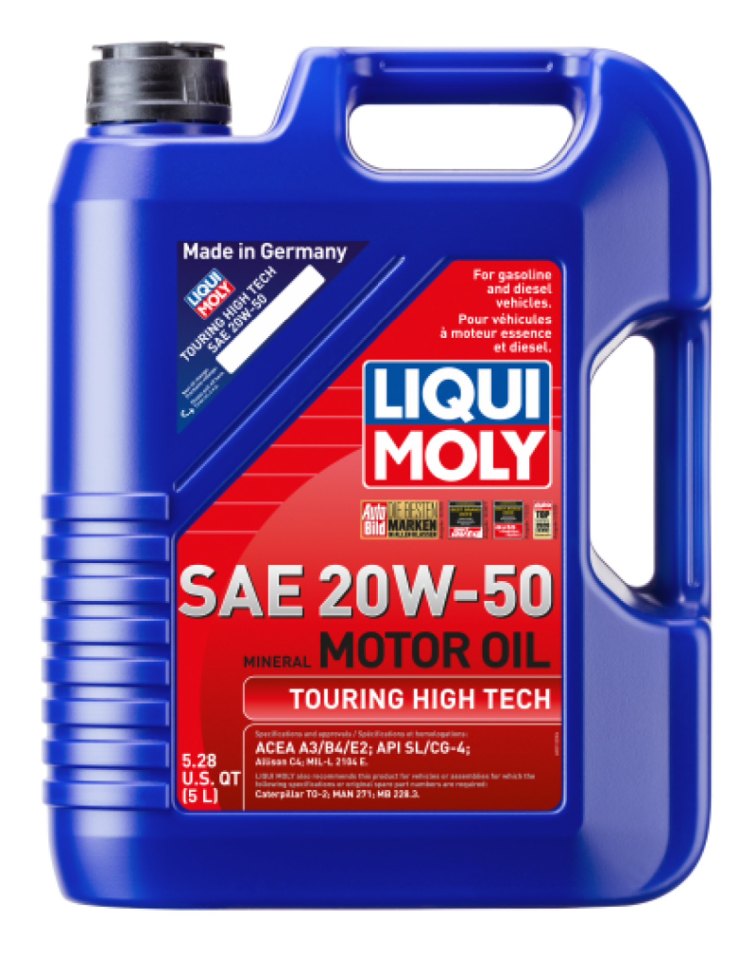 Picture of LIQUI MOLY 5L Touring High Tech Motor Oil SAE 20W50 - Single