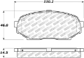 Picture of StopTech 90-93 GEO Storm - Mazda Miata Street Select Front Brake Pads
