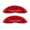 Picture of MGP 4 Caliper Covers Front Acura Rear MDX Red Finish Silver Characters