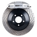 Picture of StopTech 08-13 Toyota Land Cruiser Rear BBK w- Silver ST-41 Calipers Drilled 380X32 Rotors