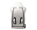 Picture of NRG Reclinable Sport Seats Pair The Arrow Grey Vinyl w- Pressed NRG logo w- Grey Stitch