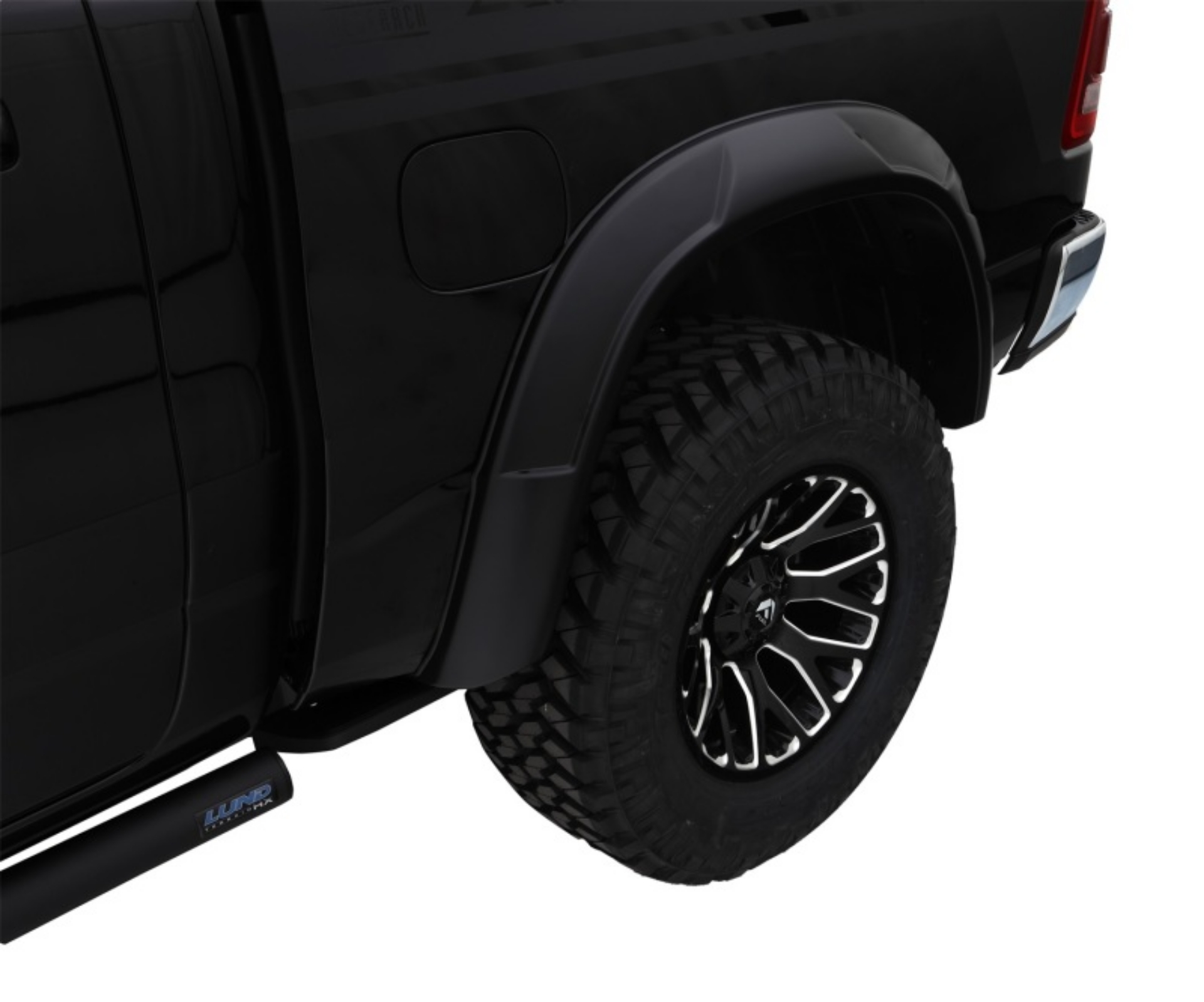 Picture of Bushwacker 19-22 Ram 1500 Excl- Rebel-TRX 76-3 & 67-4in Bed DRT Style Flares 4pc  - Blk - Smooth