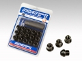 Picture of Rays 17 Hex Racing Nut Set L25 Short Type 12x1-25 - Black Chromate 16 Pieces