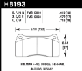 Picture of Hawk DTC-70 Race Brake Pads - 18-161mm Thickness