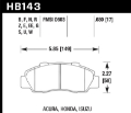 Picture of Hawk 97-01 Honda Prelude Blue 9012 Street Front Brake Pads