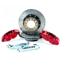 Picture of Alcon 2007+ Jeep JK w- 5x5-5in Hub 355x22mm Rotor 4-Piston Calipers Rear Brake Upgrade Kit - Red