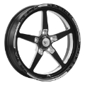 Picture of Weld Alumastar 1-Piece 17x4-5 - 5x4-75 BP - 2-25in- BS Black Wheel - Non-Beadlock