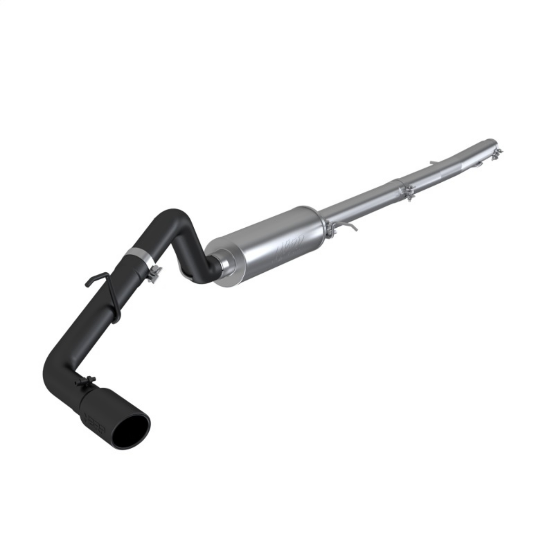 Picture of MBRP 2019 Ford Ranger Ecoboost 2-3L 4in OD Tip Single Side Exit 3in Black Coated Cat Back