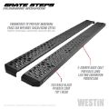 Picture of Westin Grate Steps Running Boards 79 in - Textured Black