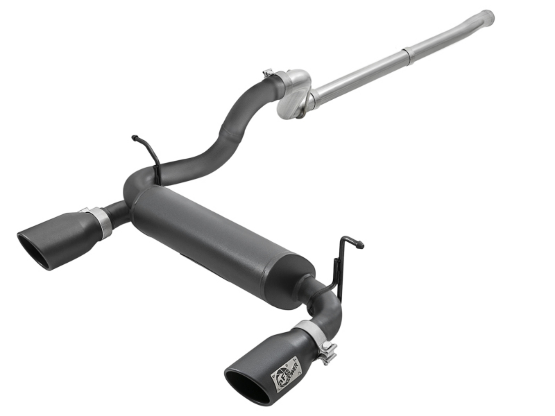 Picture of aFe Rebel Series 2-5in 409 SS Cat-Back Exhaust w- Black Tips 18-19 Jeep Wrangler JL V6 3-6L