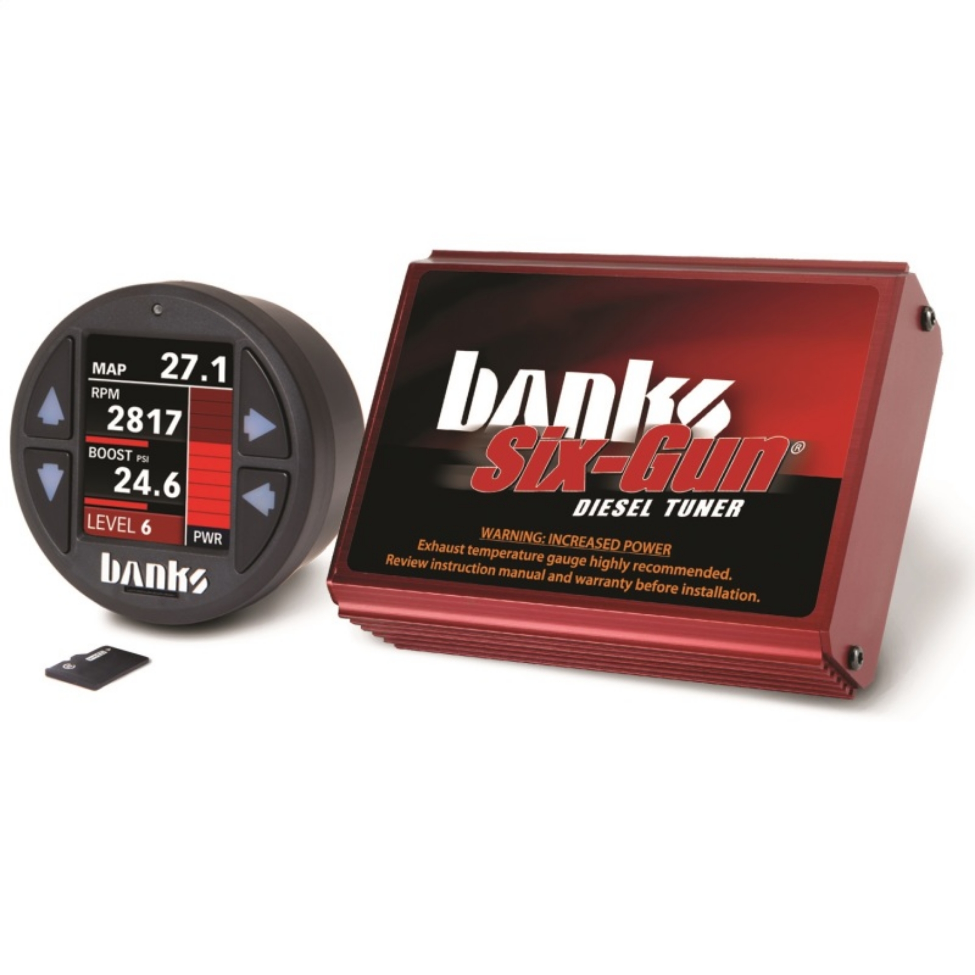Picture of Banks 04-05 Chevy-GMC 2500-3500 6-6L LLY Six-Gun Diesel Tuner w- iDash-1-8 DataMonster
