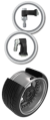 Picture of Schrader TPMS Sensor - Clamp-In Programmable 90 Degree EZ-Sensor  valve stem not included 