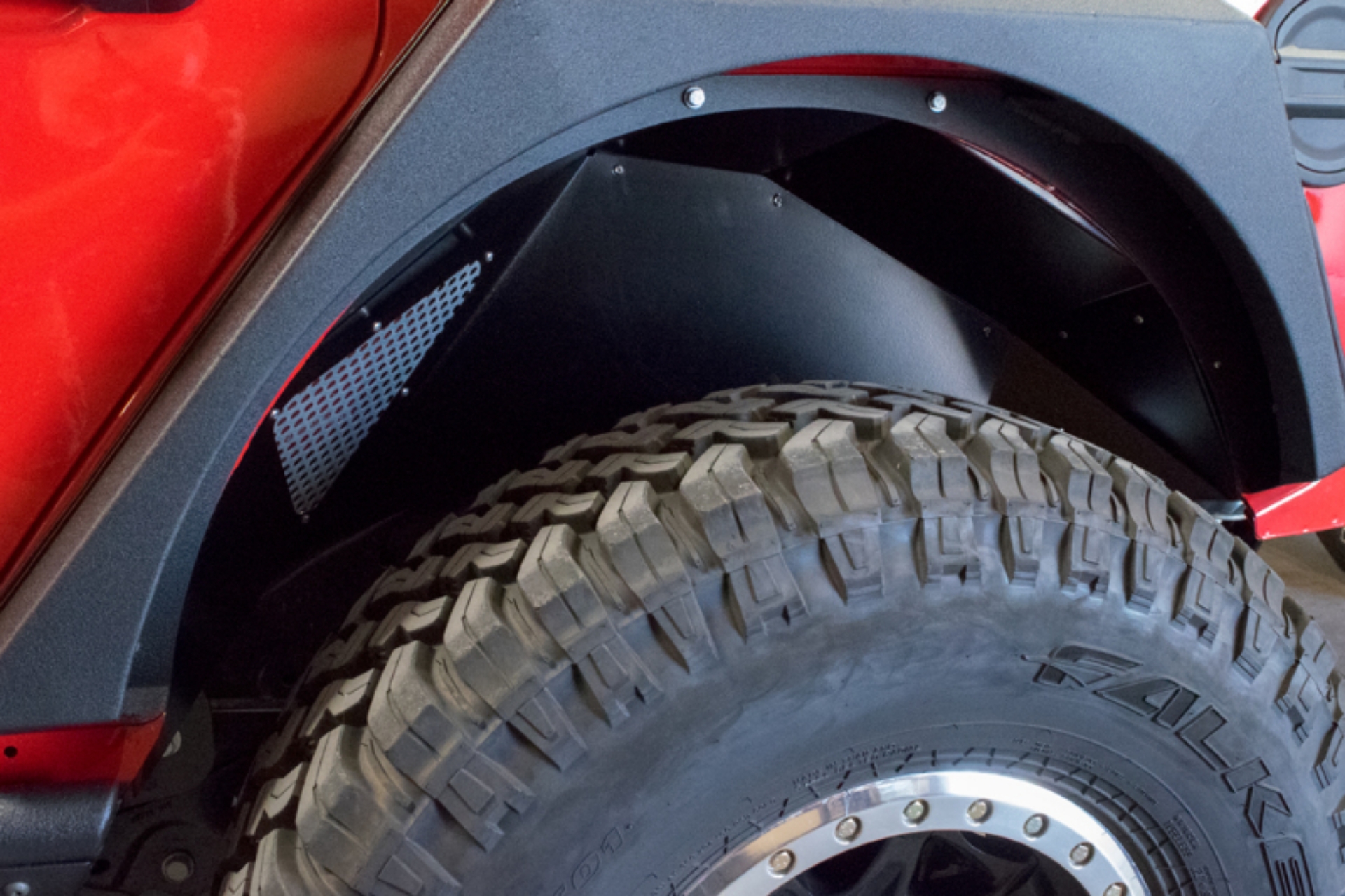 Picture of DV8 Offroad 2018+ Jeep Wrangler JL Rear Inner Fenders - Black