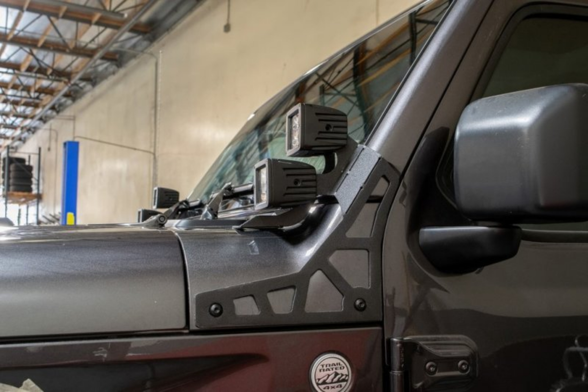 Picture of DV8 Offroad 2018+ Jeep Wrangler JL A-Pillar Pod Led Light Mount