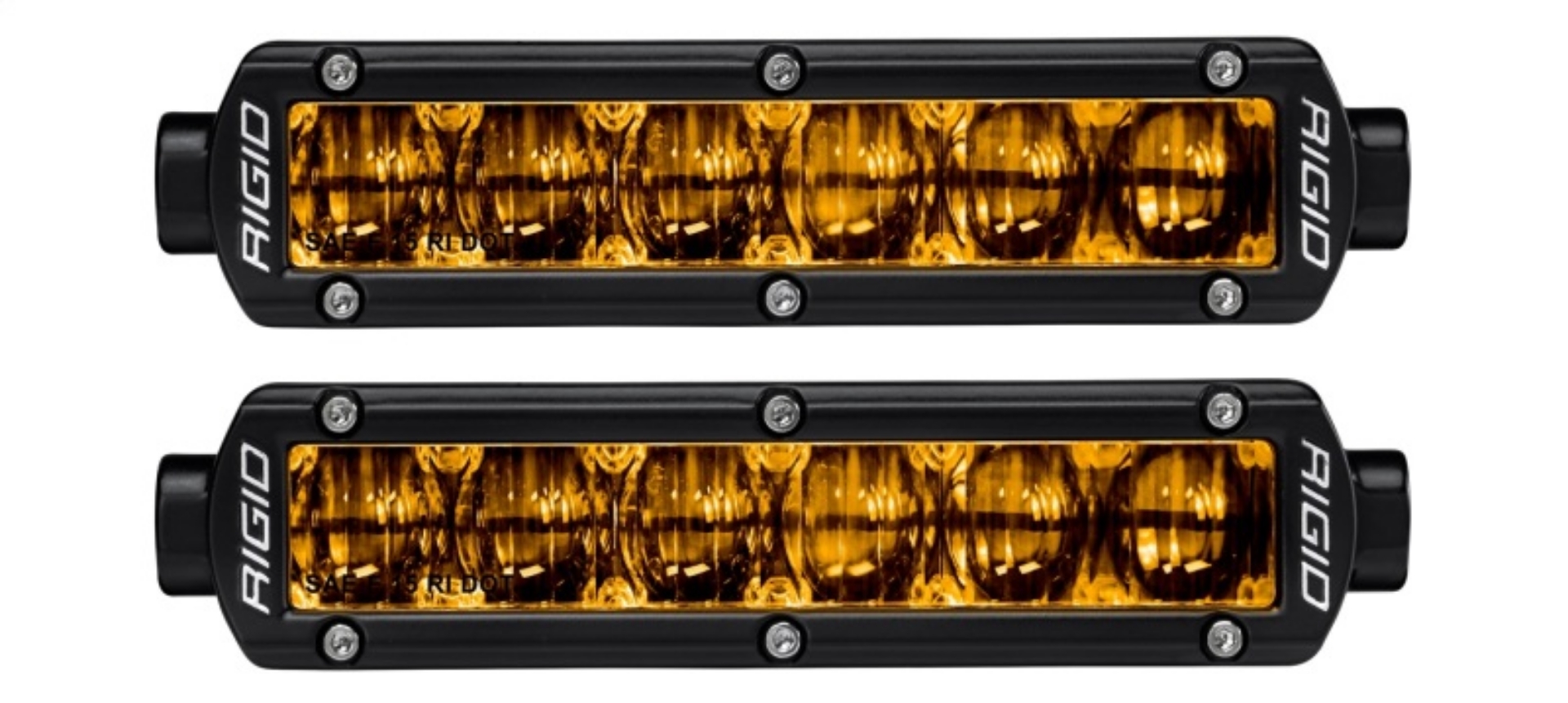 Picture of Rigid Industries 6in SR-Series Pro Dot - SAE Fog Lights Pair - Selective Yellow