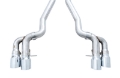 Picture of AWE Tuning 18-19 BMW M5 F90 4-4T AWD Cat-back Exhaust - Track Edition Chrome Silver Tips