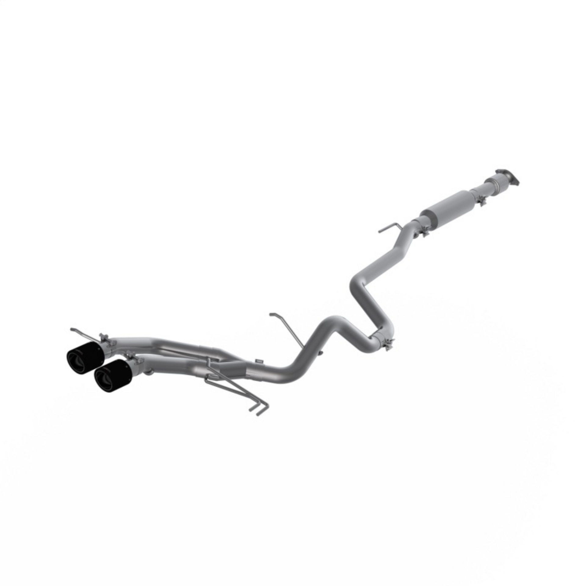 Picture of MBRP 13-18 Hyundai Veloster Turbo Dual Exit T409 2 1-2in Cat Back w- Carbon Fiber Tips