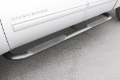 Picture of Lund 2019 Chevy Silverado 1500 Double Cab 4In Oval Curved SS Nerf Bars - Polished Stainless
