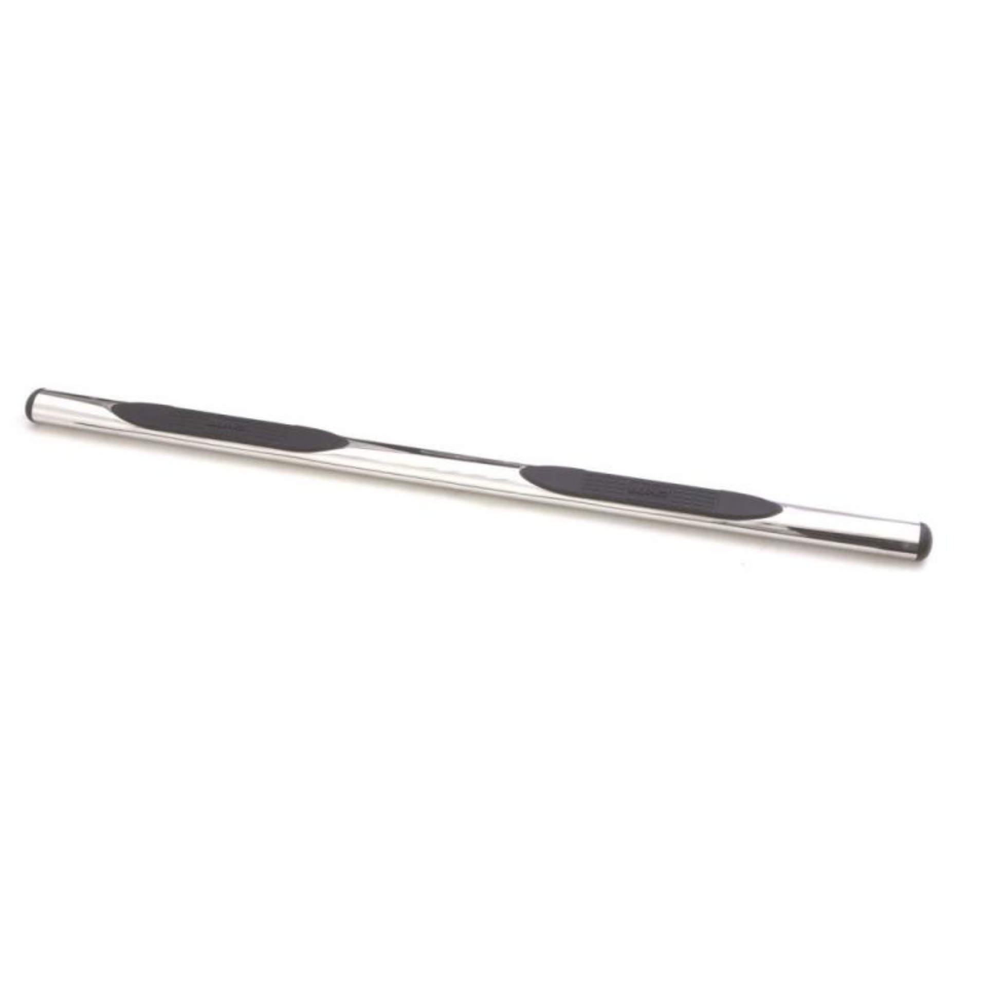 Picture of Lund 2019 Chevy Silverado 1500 Double Cab 4In Oval Straight SS Nerf Bars - Polished Stainless