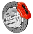Picture of Wilwood Forged Dynalite Front Brake Kit 12-19in SRP Drilled-Slotted Rotor - Red