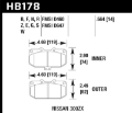 Picture of Hawk 06-07 WRX - 89-96 Nissan 300ZX - 89-93 Skyline GT-R Blue 9012 Front Race Pads