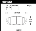 Picture of Hawk 03-05 WRX - 08 WRX D929 HP+ Street Front Brake Pads
