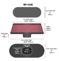 Picture of K&N Air Filter with Carbon Fiber Top and Base