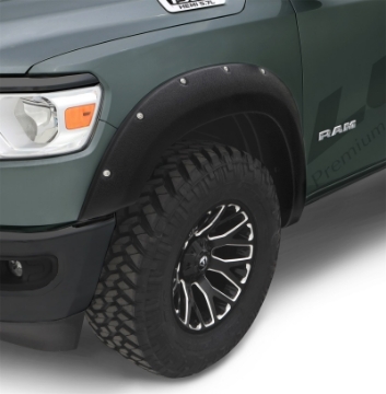 Picture of Lund 19-22 RAM 1500 Excl- Rebel & TRX Models RX-Style 2pc Textured Front Fender Flares - Black