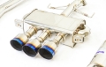 Picture of Invidia 17-19 Honda Civic Type R Q300 Triple Titanium Tip Cat-back Exhaust