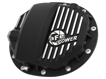 Picture of aFe Power Pro Series AAM 9-5-9-76 Rear Diff Cover Black w-Mach Fins 14-19 GM Silverado-Sierra 1500